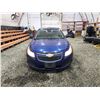 Image 6 : PARKSVILLE - 2012 CHEVY CRUZE, BLUE, 306989 KMS, FRONT WHEEL DRIVE. - D409836