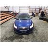 Image 7 : PARKSVILLE - 2012 CHEVY CRUZE, BLUE, 306989 KMS, FRONT WHEEL DRIVE. - D409836