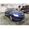 Image 8 : PARKSVILLE - 2012 CHEVY CRUZE, BLUE, 306989 KMS, FRONT WHEEL DRIVE. - D409836