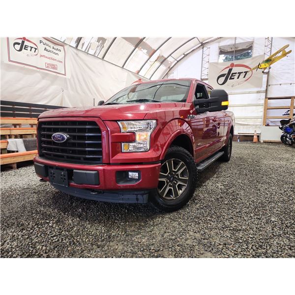 PARKSVILLE - 2017 FORD F150, RED, 314055 KMS, 4X4. - JC21410