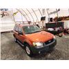 Image 10 : PARKSVILLE - 2006 FORD ESCAPE, ORANGE, 145241 KMS, FOUR WHEEL DRIVE. - DA15719