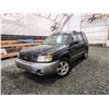 Image 1 : PARKSVILLE - 2004 SUBARU FORESTER, BLACK, 363050 KMS, ALL WHEEL DRIVE. - B720154