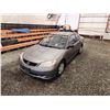 Image 4 : PARKSVILLE - 2005 HONDA CIVIC, GREY, 401018 KMS, FRONT WHEEL DRIVE. - D813562