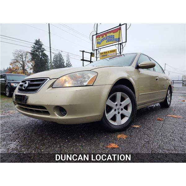 DUNCAN - 2003 NISSAN ALTIMA, BROWN, 159111 KMS, FRONT WHEEL DRIVE. - J124194