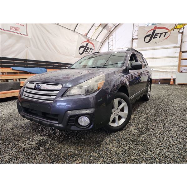 PARKSVILLE - 2013 SUBARU OUTBACK, GREY, 173231 KMS, ALL WHEEL DRIVE. - D231831