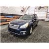 Image 3 : PARKSVILLE - 2013 SUBARU OUTBACK, BLUE, 213584 KMS, ALL WHEEL DRIVE. - D298489