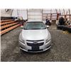 Image 7 : PARKSVILLE - 2011 CHEVY CRUZE, SILVER, 210648 KMS, FRONT WHEEL DRIVE. - D170323