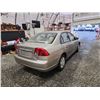 Image 15 : PARKSVILLE - 2003 HONDA CIVIC, GOLD, 206480 KMS, FRONT WHEEL DRIVE. - D937067