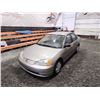 Image 4 : PARKSVILLE - 2003 HONDA CIVIC, GOLD, 206480 KMS, FRONT WHEEL DRIVE. - D937067