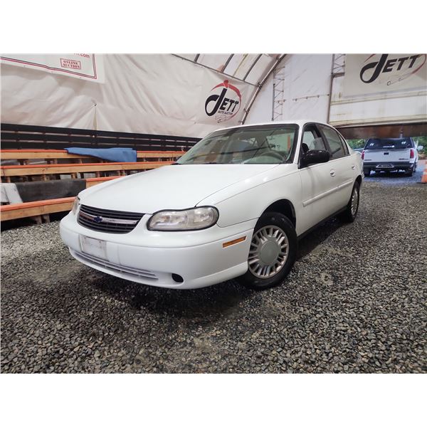 PARKSVILLE - 2003 CHEVROLET MALIBU, WHITE, 222149 KMS, FRONT WHEEL DRIVE. - D543036