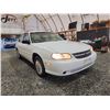 Image 8 : PARKSVILLE - 2003 CHEVROLET MALIBU, WHITE, 222149 KMS, FRONT WHEEL DRIVE. - D543036