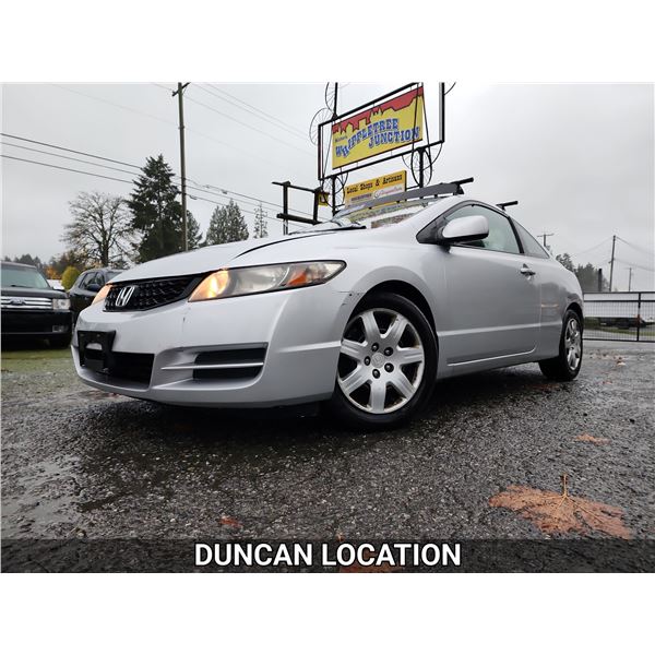 DUNCAN - 2010 HONDA CIVIC, GREY, 238192 KMS, FRONT WHEEL DRIVE. - D505312