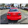 Image 12 : DUNCAN - 2007 MAZDA 3, RED, 213959 KMS, FRONT WHEEL DRIVE. - D710865