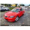 Image 2 : DUNCAN - 2007 MAZDA 3, RED, 213959 KMS, FRONT WHEEL DRIVE. - D710865