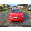 Image 4 : DUNCAN - 2007 MAZDA 3, RED, 213959 KMS, FRONT WHEEL DRIVE. - D710865