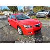 Image 6 : DUNCAN - 2007 MAZDA 3, RED, 213959 KMS, FRONT WHEEL DRIVE. - D710865