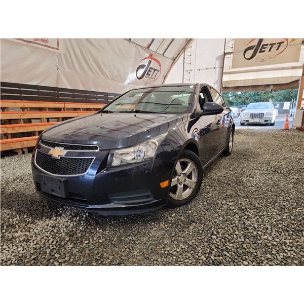 PARKSVILLE - 2014 CHEVROLET CRUZE, BLACK,  96998KMS,"NO RESERVE". - D137243
