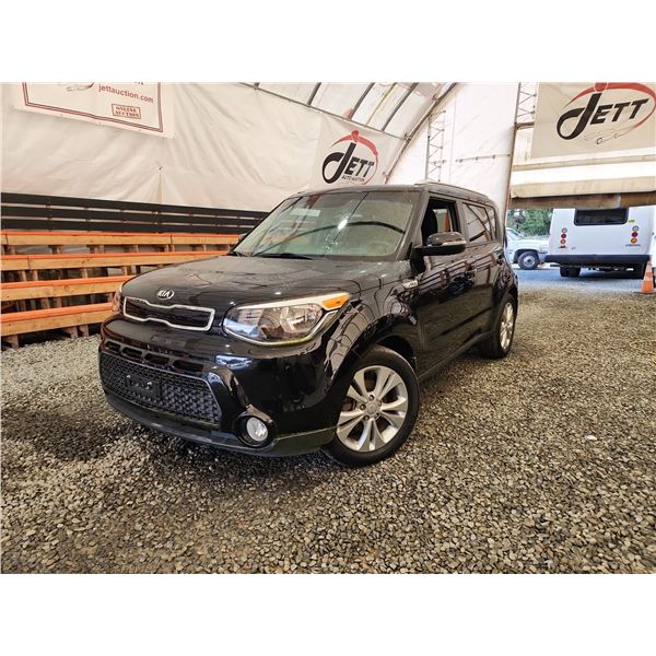 PARKSVILLE - 2015 KIA SOUL, , BLACK,  24205 KMS, "NO RESERVE"- D174256