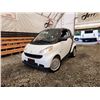 Image 1 : PARKSVILLE - 2011 SMART FORTWO PURE, WHITE, 57975 KMS, "NO RESERVE" D482901