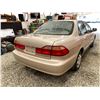 Image 15 : PARKSVILLE- 2000 HONDA ACCORD, GOLD, 50343 KMS, FRONT WHEEL DRIVE. - D818885