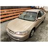 Image 4 : PARKSVILLE- 2000 HONDA ACCORD, GOLD, 50343 KMS, FRONT WHEEL DRIVE. - D818885