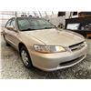 Image 8 : PARKSVILLE- 2000 HONDA ACCORD, GOLD, 50343 KMS, FRONT WHEEL DRIVE. - D818885