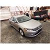 Image 10 : PARKSVILLE - 2014 VW PASSAT S, GREY, 134694 KMS, FRONT WHEEL DRIVE. - D096832