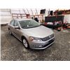 Image 9 : PARKSVILLE - 2014 VW PASSAT S, GREY, 134694 KMS, FRONT WHEEL DRIVE. - D096832