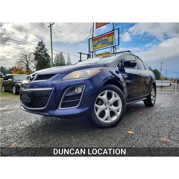 DUNCAN - 2011 MAZDA CX-7, BLUE, 218696 KMS, ALL WHEEL DRIVE. - D376953