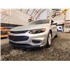 Image 2 : PARKSVILLE - 2018 CHEVY MALIBU LT, SILVER, 107056 KMS,  "NO RESERVE". - D183988