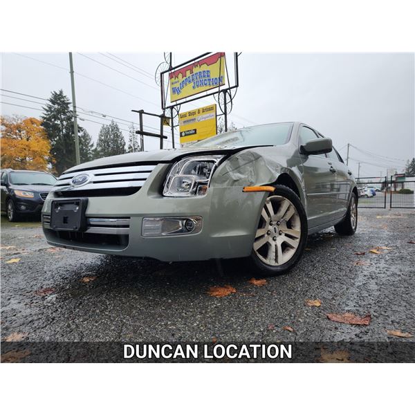 DUNCAN - 2009 FORD FUSION, GREEN, 210881 KMS, FRONT WHEEL DRIVE. - D202773