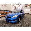 Image 2 : PARKSVILLE - 2009 TOYOTA MATRIX, BLUE, 273680 KMS, FRONT WHEEL DRIVE. - B040319