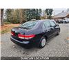 Image 10 : DUNCAN - 2003 HONDA ACCORD, BLACK, 257108 KMS, FRONT WHEEL DRIVE. - D801855