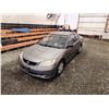 Image 4 : PARKSVILLE - 2005 HONDA CIVIC, GREY, 401018 KMS, FRONT WHEEL DRIVE. - D813562