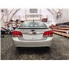 Image 17 : PARKSVILLE - 2011 CHEVY CRUZE, SILVER, 210648 KMS, FRONT WHEEL DRIVE. - D170323