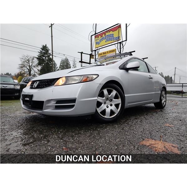 DUNCAN - 2010 HONDA CIVIC, GREY, 238192 KMS, FRONT WHEEL DRIVE. - D505312