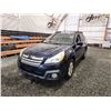 Image 3 : PARKSVILLE - 2013 SUBARU OUTBACK, BLUE, 213584 KMS, ALL WHEEL DRIVE. - D298489