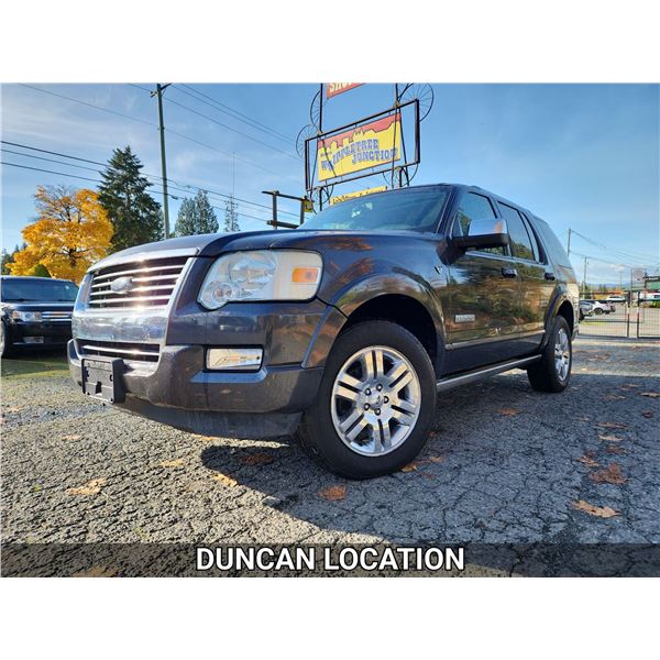 DUNCAN -2007 FORD EXPLORER, BLACK, 215,610 KMS, 4X4. - DA39495