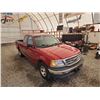 Image 10 : PARKSVILLE - 2001 FORD F150, RED, TMU KMS, REAR WHEEL DRIVE. NO RESERVE. - BA26348