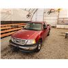 Image 4 : PARKSVILLE - 2001 FORD F150, RED, TMU KMS, REAR WHEEL DRIVE. NO RESERVE. - BA26348