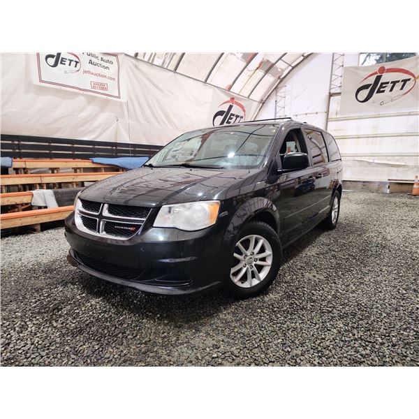 PARKSVILLE - 2016 DODGE GRAND CARAVAN, BLACK, 248913 KMS, FRONT WHEEL DRIVE. - D117769