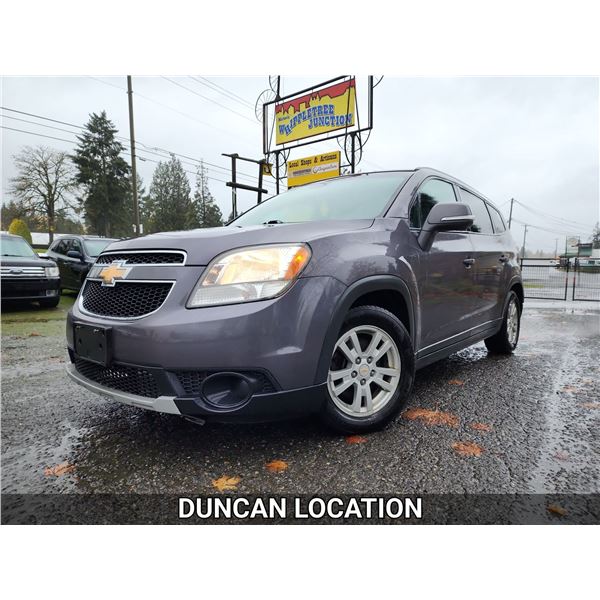 DUNCAN - 2014 CHEVROLET ORLANDO, GREY, 177108 KMS, FRONT WHEEL DRIVE. - D579573