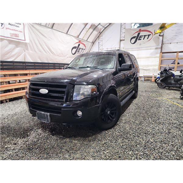 PARKSVILLE - 2008 FORD EXPEDITION, BLACK, 282126 KMS, 4X4. - BA44647
