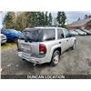 Image 10 : DUNCAN - 2008 CHEVROLET TRAILBLAZER, SILVER, "NO RESERVE" , 4X4. - J260232