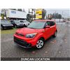 Image 2 : DUNCAN - 2018 KIA SOUL, RED, 167762 KMS, FRONT WHEEL DRIVE. - D155517