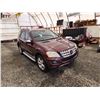 Image 9 : PARKSVILLE - 2009 MERCEDES ML320, RED, 285413 KMS, ALL WHEEL DRIVE. - P525310