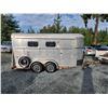 Image 2 : PARKSVILLE - 1986 ROAD KING HORSE TRAILER, SILVER "NO RESERVE" - D015464