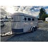 Image 7 : PARKSVILLE - 1986 ROAD KING HORSE TRAILER, SILVER "NO RESERVE" - D015464