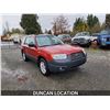 Image 5 : DUNCAN - 2008 SUBARU FORESTER, RED, 112275 KMS, ALL WHEEL DRIVE. - D727954