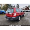 Image 9 : DUNCAN - 2008 SUBARU FORESTER, RED, 112275 KMS, ALL WHEEL DRIVE. - D727954